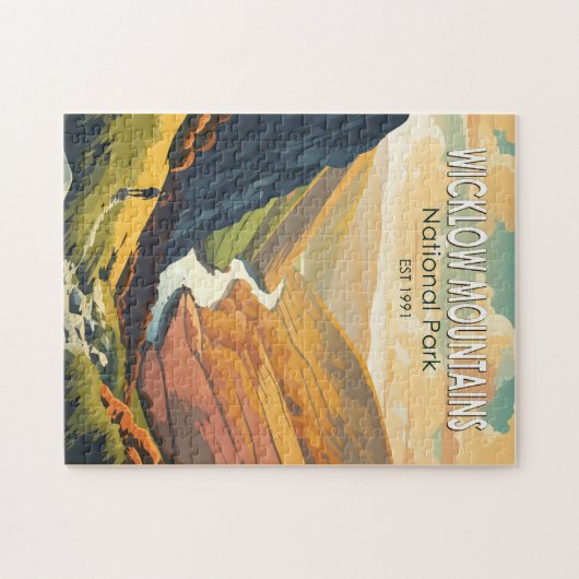 Wicklow Mountains National Park Irland Reisen Art Puzzle (Horizontal)