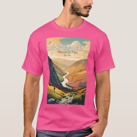 Wicklow Mountains National Park Irland Reisen Art T-Shirt (Vorderseite)
