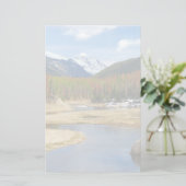 Wicklung der Colorado mit Bergen und Kiefern Briefpapier (Stehend Vorderseite)