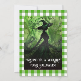 Wickly Good Hexe Halloween bemalt Mitteilungskarte