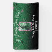 Wickly Good Time Hexe Zeichnete kleine Geburtstage Banner (Vertikal)