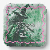 Wickly Good Time Personalisiert Happy Birthday Pappteller (Vorderseite)