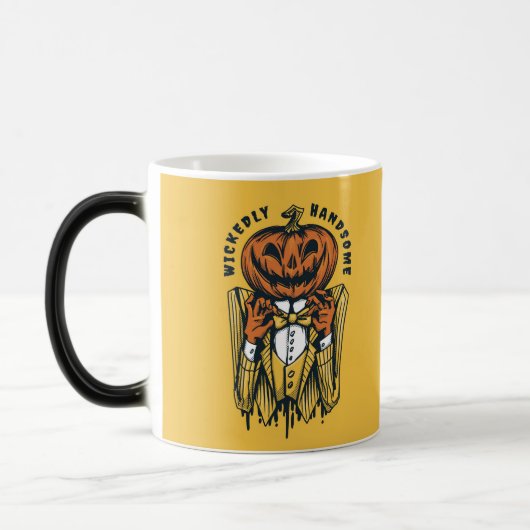 Wickly Handsome Jack-O-Lantern Halloween Verwandlungstasse (Links)