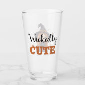 Wickly Niedlich Halloween Hexe | Spooky Adorable Glas (Vorderseite)
