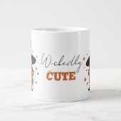 Wickly Niedlich Halloween Hexe | Spooky Adorable Jumbo-Tasse (Vorderseite)