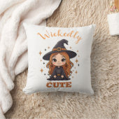 Wickly Niedlich Halloween Hexe | Spooky Adorable Kissen (Decke)