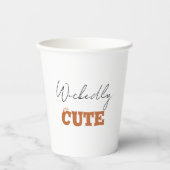 Wickly Niedlich Halloween Hexe | Spooky Adorable Pappbecher (Vorderseite)