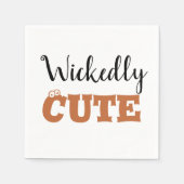 Wickly Niedlich Halloween Hexe | Spooky Adorable Serviette (Vorderseite)