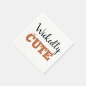 Wickly Niedlich Halloween Hexe | Spooky Adorable Serviette (Ecke)