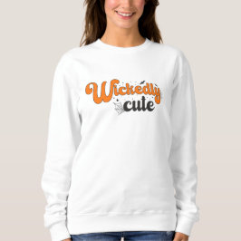 Wickly niedlich - Muster für magische Halloween-Na Sweatshirt