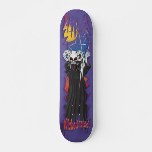 Wickskull Skateboard (Vorne)