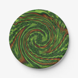 Wickte Drehung Pappteller