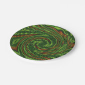 Wickte Drehung Pappteller (Schrägansicht)