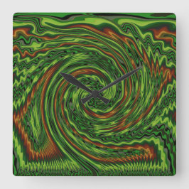 Wickte Drehung Quadratische Wanduhr