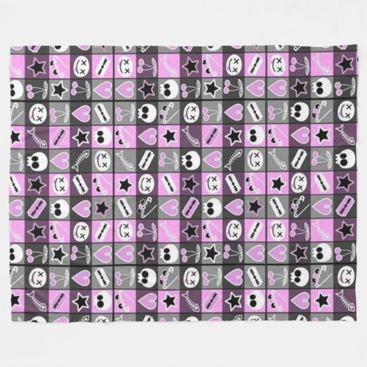 Wickte Liebe Fleecedecke (Vorderseite (Horizontal))