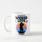 Wickte Liebe | Liebe in jedem Schlag meines Herzen Kaffeetasse (Links)