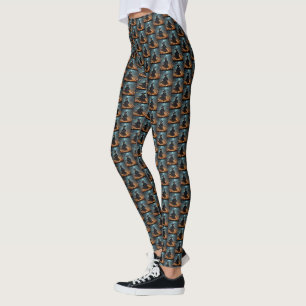 "Wickte Nacht: Beängstigende Halloween-Hexe und ih Leggings