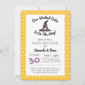 Wickte Süsse Orange Dot Babydusche Einladung (Vorderseite)