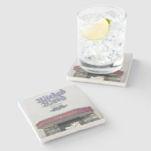 Wickweh, Asheville, Wickernack-Untersetzer, Steinuntersetzer (Seitenansicht)