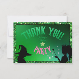 Wickwiederholt Fun Birthday Party Green Pink Glind Dankeskarte