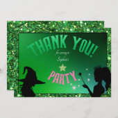 Wickwiederholt Fun Birthday Party Green Pink Glind Einladung (Vorne/Hinten)