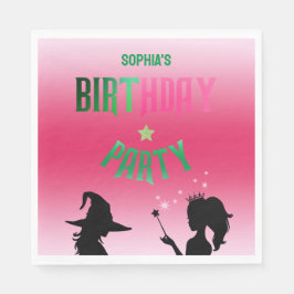 Wickwiederholt Fun Birthday Party Green Pink Glind Serviette