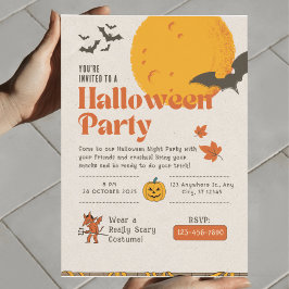 Wickwiederholt Fun Spuk Ereignis Halloween-Party Einladung