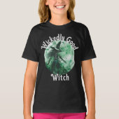 Wickwiederholt Good Hexe Green Hexe Zeichnend T-Shirt (Vorderseite)