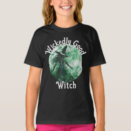 Wickwiederholt Good Hexe Green Hexe Zeichnend T-Shirt
