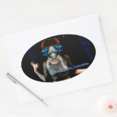 Wickwiederholt Magical Ovaler Aufkleber (Umschlag)