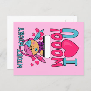 Wicky Woo I Liebe You Valentinstag Postcard Feiertagspostkarte