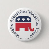 Wicomico Konservative Republikanische Frauenschalt Button (Vorderseite)