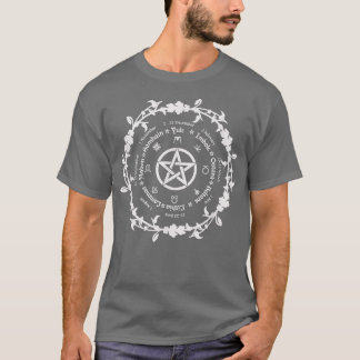 Wicscher Kalender, okkultistisch, wikkisches Symbo T-Shirt