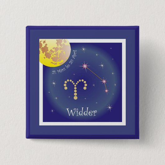 Widder 21. März bis 20. April Buttons (Vorderseite)
