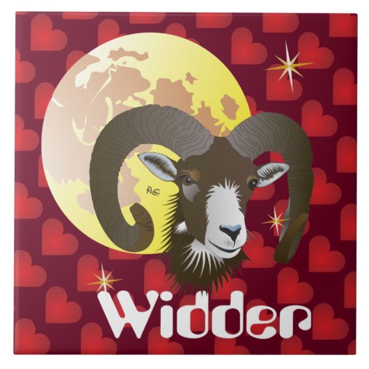 Widder 21. März bis 20. April Fliese (Vorderseite)