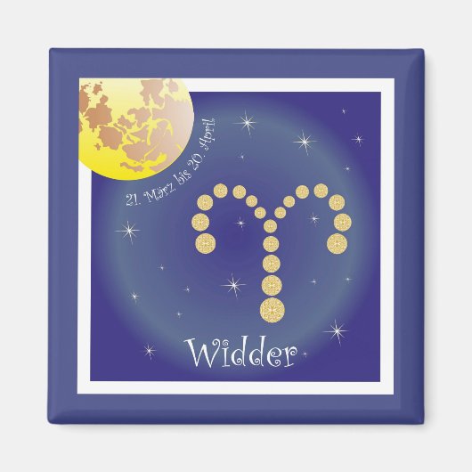 Widder 21. März bis 20. April Magnet (Vorne)