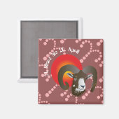Widder 21. März bis 20. April Magnet (Vorderseite/Rückseite)