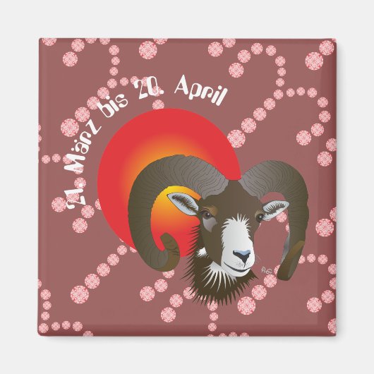 Widder 21. März bis 20. April Magnet (Vorne)