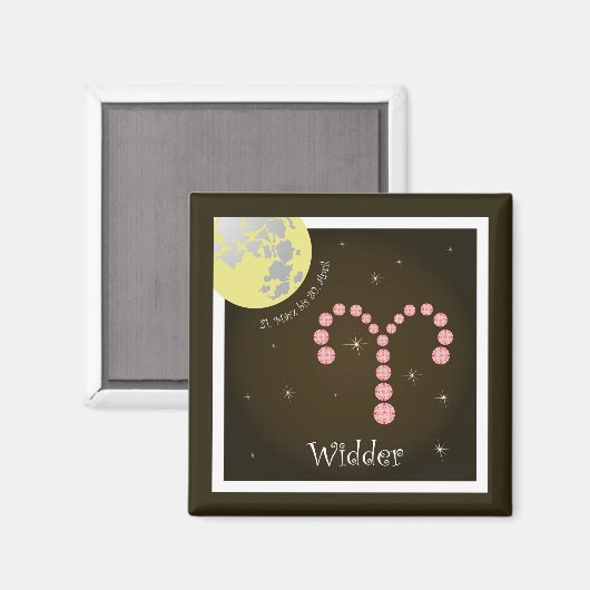 Widder 21. März bis 20. April Magnet (Vorderseite/Rückseite)