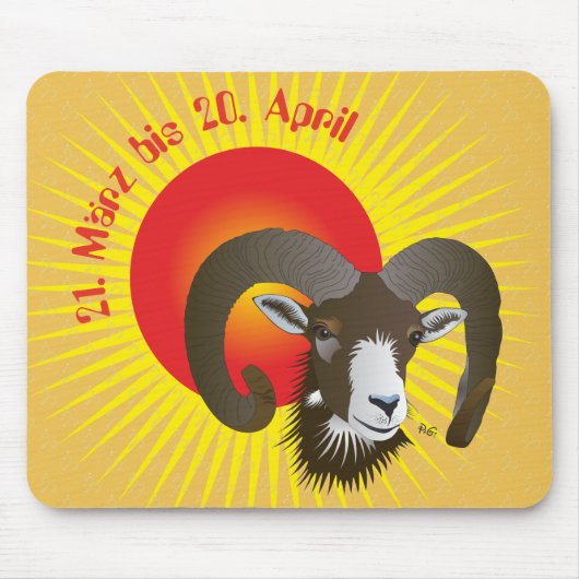 Widder 21. März bis 20. April Mauspad (Vorne)