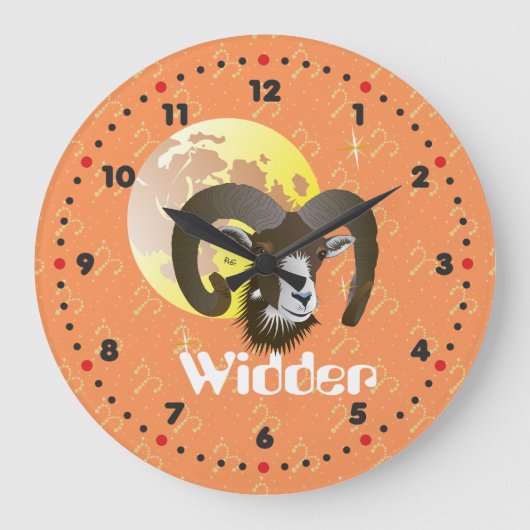 Widder 21. März bis 20. April Uhr (Vorderseite)