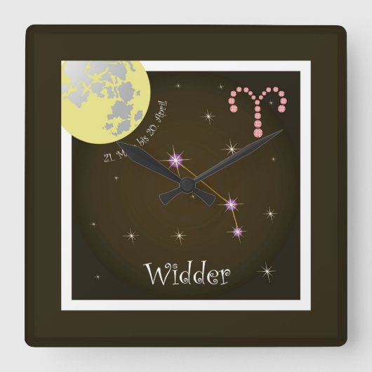 Widder 21. März bis 20. April Uhr (Vorderseite)