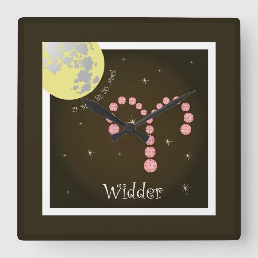 Widder 21. März bis 20. April Uhr (Vorderseite)