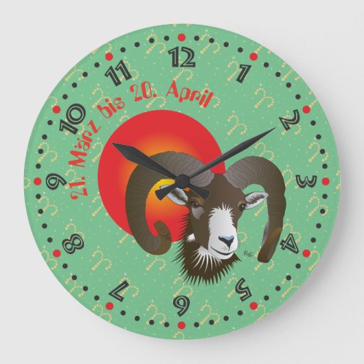 Widder 21. März bis 20. April Uhr (Vorderseite)