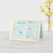 Widder-April-Gruß-Karte Karte (Gelbe Blume)