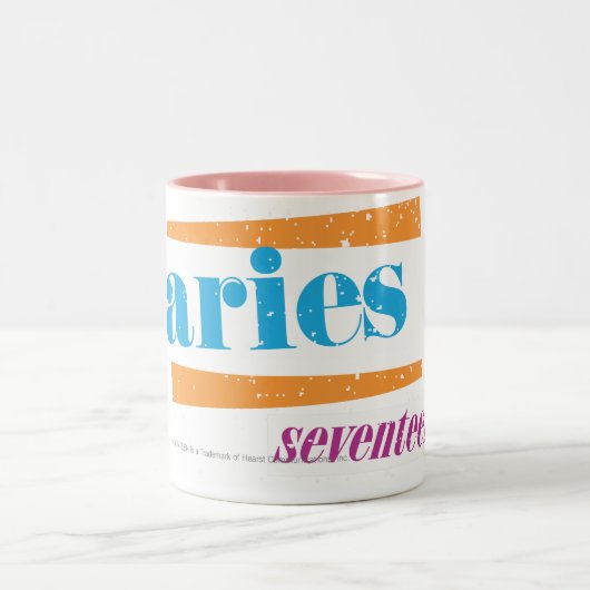 Widder-Aqua Zweifarbige Tasse (Mittel)