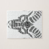 Widder-Astrologie-Tierkreis-Zeichen-Wort-Wolke Puzzle (Horizontal)