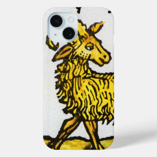 Widder, das goldene Lamm, Vintage Sternzeichen iPhone 15 Hülle