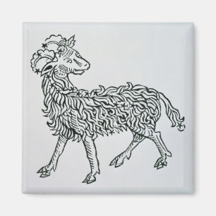 Widder (das RAM) eine Illustration vom 'Poeticon Magnet