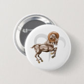 Widder das RAM-Stern- oder -geburtszeichen Button (Vorne & Hinten)